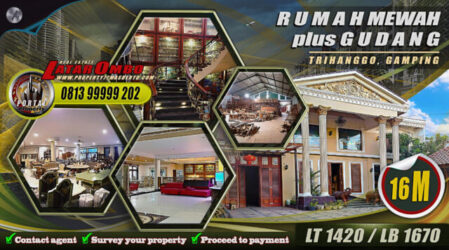 Rumah Mewah 2 Lantai + Gudang