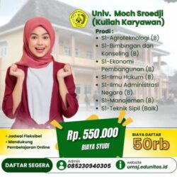 Dibuka Pendaftaran Kelas Karyawan Universitas Mochammad Sroedji Jember